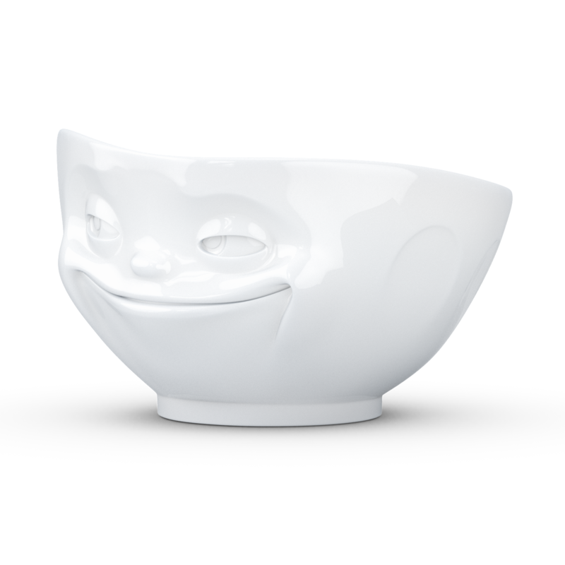 bol 500 ml 'grinning' Tassen porcelaine blanc