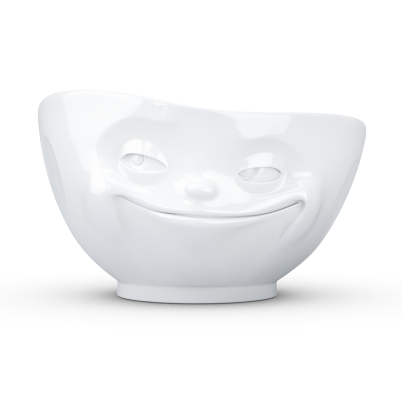 bol 500 ml 'grinning' Tassen porcelaine blanc