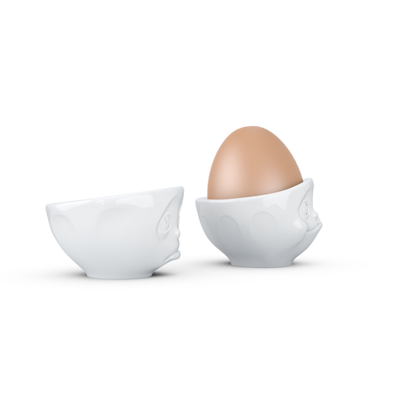 coquetier s/2 'Oh Plesa & Tasty' Tassen porcelaine blanc