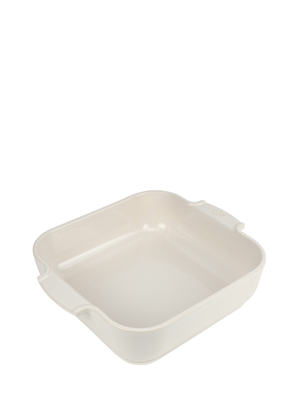 plat au four carré 28x28 cm Peugeot Appolia écru
