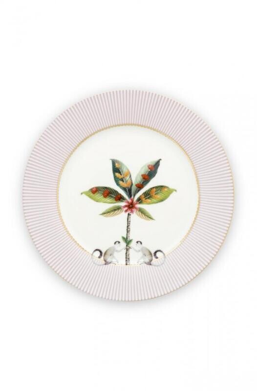 assiette plate 21 cm ​pip studio La Majorelle Pink