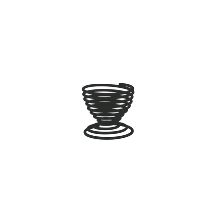 coquetier wire noir