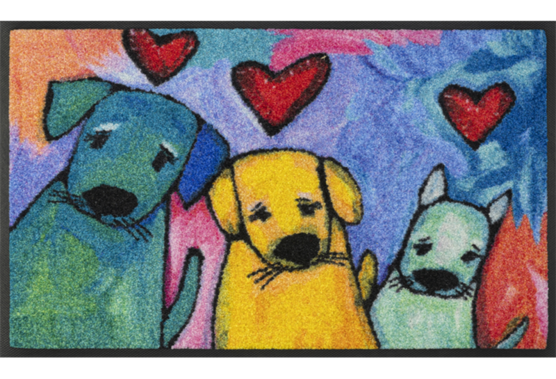 Wash+dry mat Doggies 40 x 60 cm