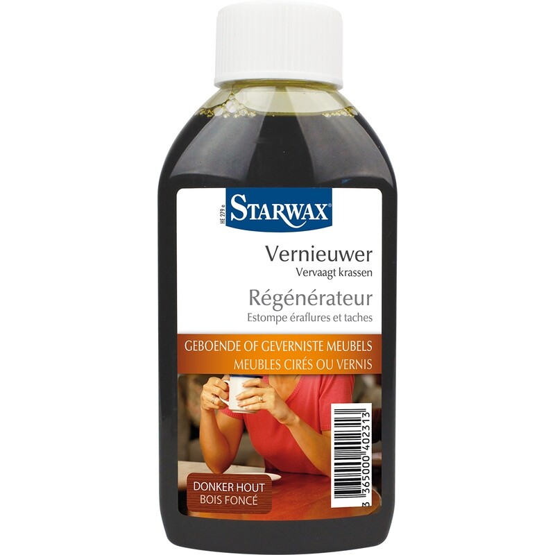 Starwax régénerateur meubles bois foncé 200 ml
