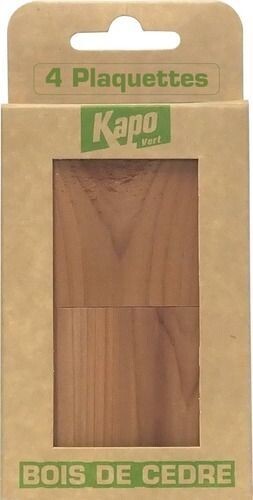 kapo bois de cédre 4 plaquettes