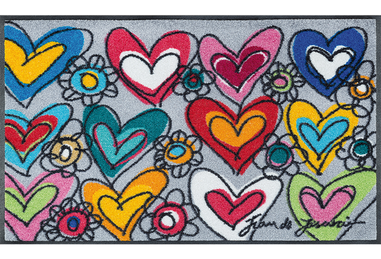 Wash + dry tapis With Love 50 x 75 cm