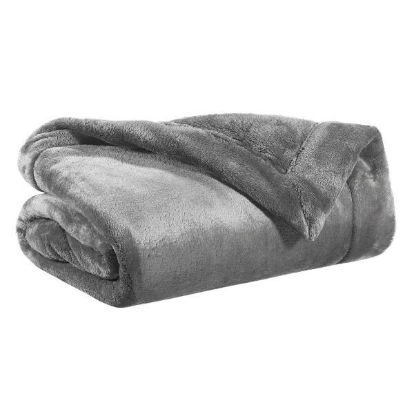 plaid tender 150 x 200 gris