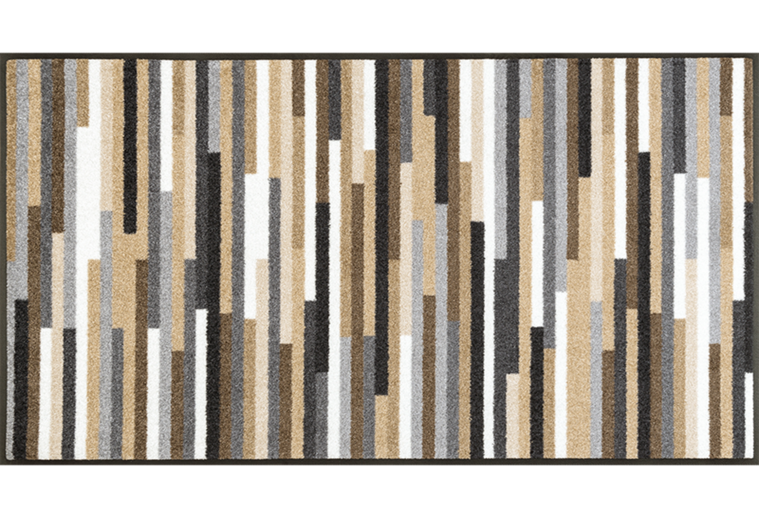 wash + dry mat Mikado Stripes Nature 75 x 120 cm