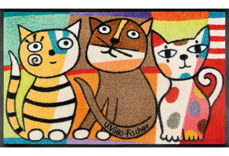 wash + dry mat Miezentreffen 50 x 75 cm