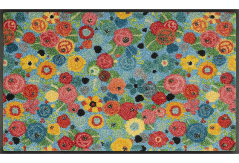 wash + dry mat Flower Power 50 x 75 cm
