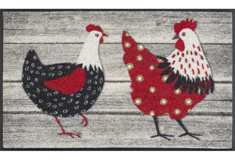 wash + dry mat Chicken Farm 50 x 75 cm