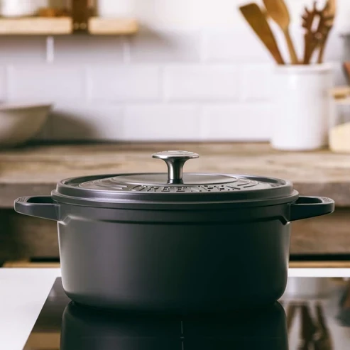 Greenpan Cocotte à revêtement antiadhésif en céramique avec couvercle Featherweights rond 26 cm / 5.3 L