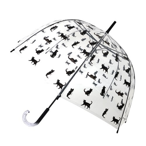 parapluie Chat Noir transparent black smati