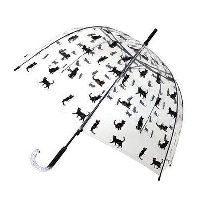 paraplu Chat Noir transparent black smati