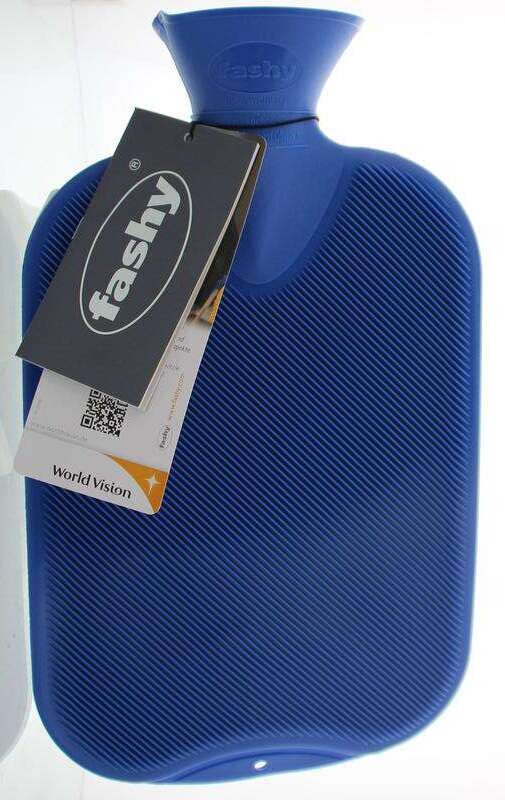 Warmwaterkruik Fashy classic blauw