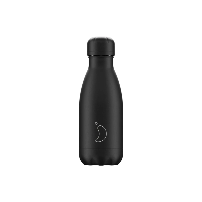 Chilly's gourde 260 ml Monochrome All Black