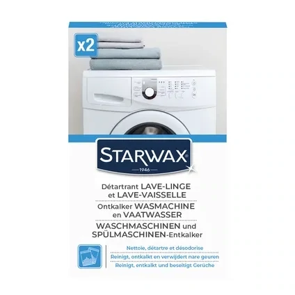 Starwax Nettoyant détartrant Lave-linge & lave-vaiseselle 2 x 1 dose