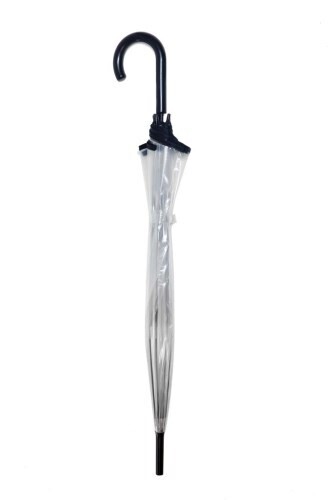 parapluie big cloche transparant/black