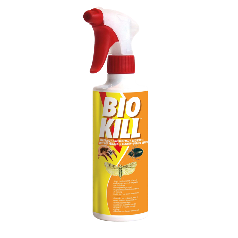 Inseticide Bio Kill Punaise Lit - Mites Vêtements - Acarien 500 ml