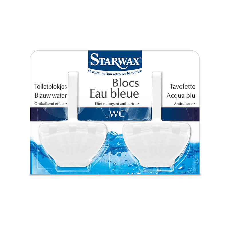Blocs eau bleue WC 2x40 g