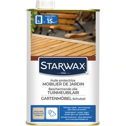 Starwax Beschermende olie Teak en Exotisch hout 1 L