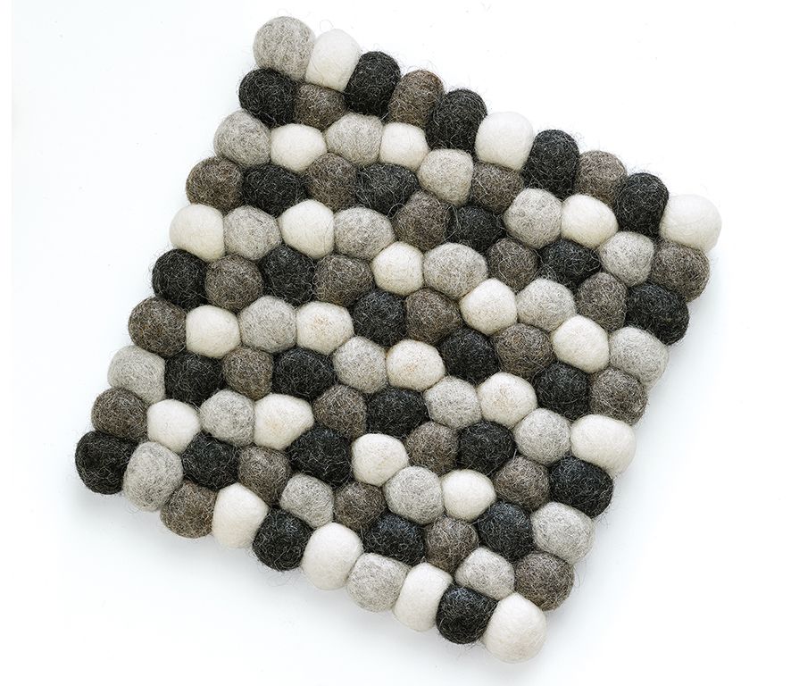 dessous de plat Cilio Lana carré gris dessous de plat Cilio Lana carré gris