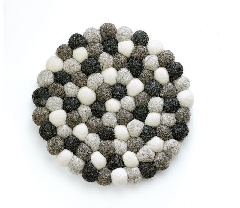 pan onderzetter Cilio Lana rond grijs