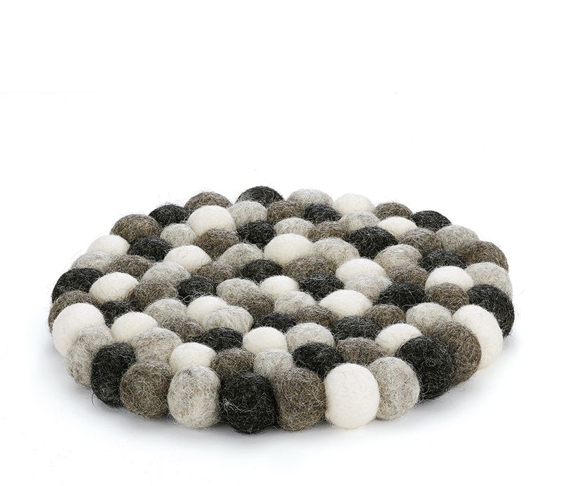 dessout de plat Cilio Lana ronde gris