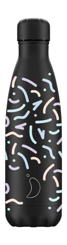 Chilly's gourde 500 ml Doodle Dash Black