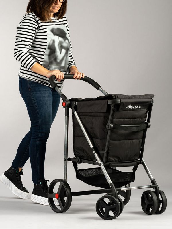 Caddie trolley Rolser Basket Polar 4w noir