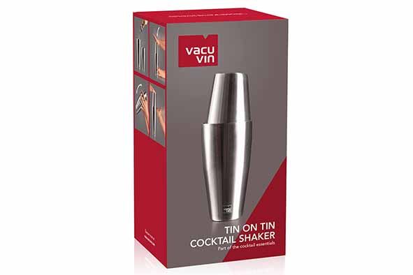 cocktailshaker vacu vin tin on tin 700/500 ml