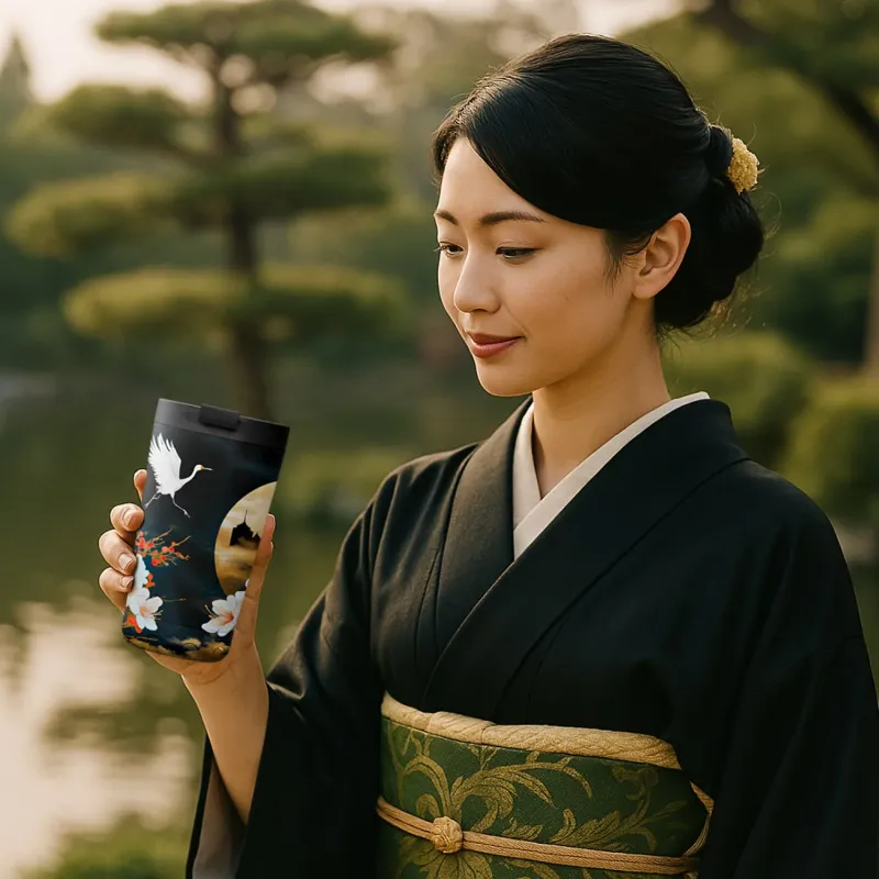 thermos mug IZY 350 ml Golden Blossom