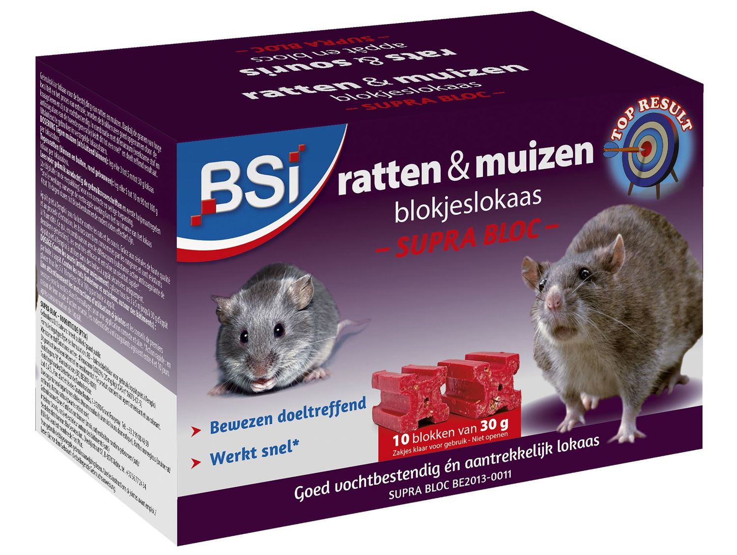 ratten-en muizenvergif Supra Bloc Bsi 300 gram (10 x 30 g) ratten-en muizenvergif Supra Bloc Bsi 300 gram (10 x 30 g)