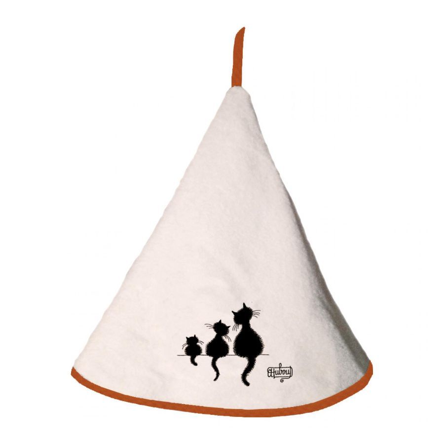 essuie rond 3 chats dubout ivoire