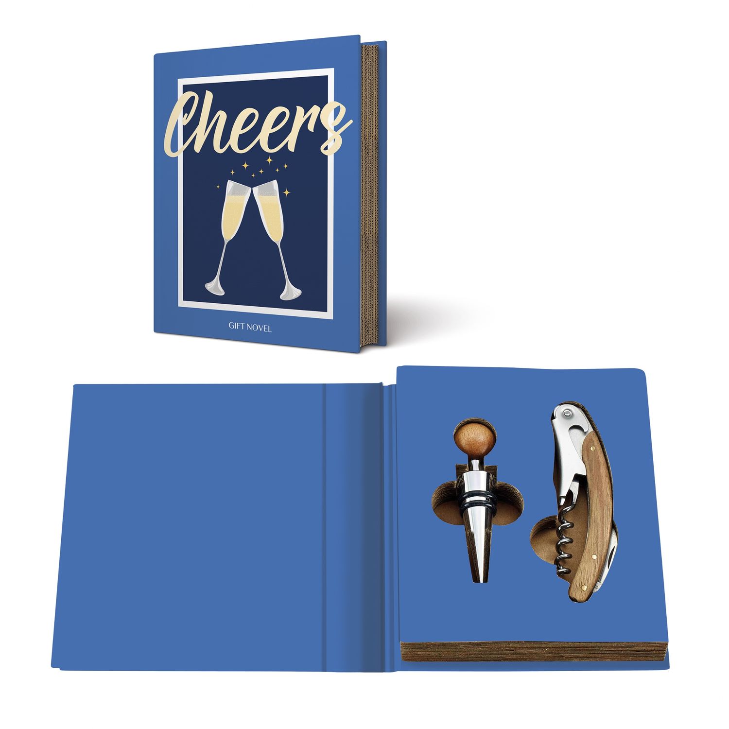 Coffret cadeau 2 pièces pour le vin Easy Life Gift Novels