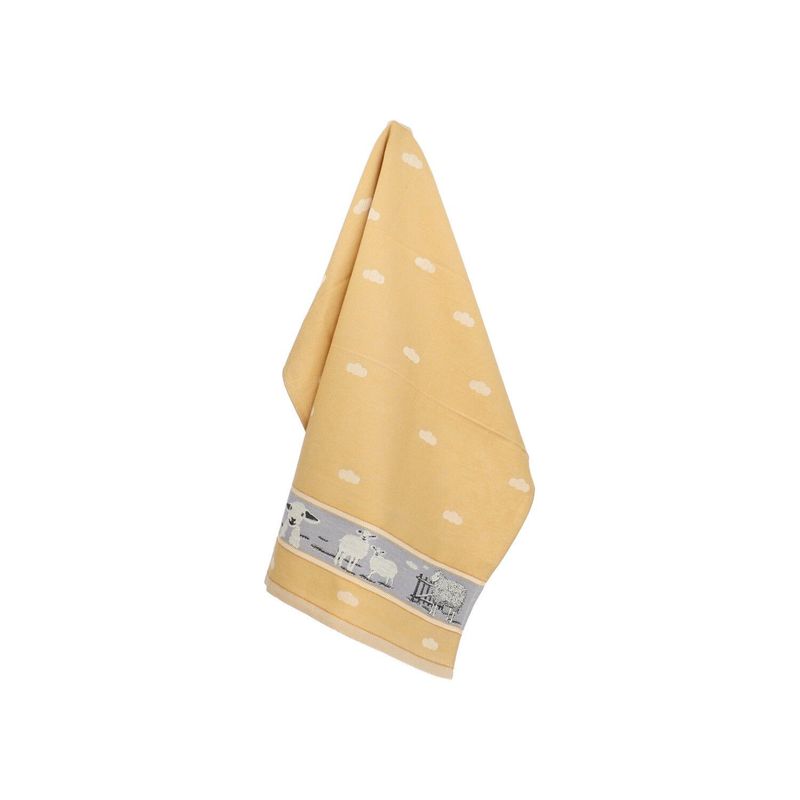 serviette de cuisine mouton jaune Bunzlau Castle 65 x 65 cm
