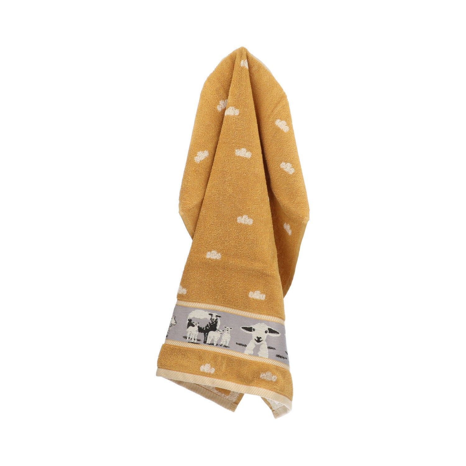 serviette mouton jaune  Bunzlau Castle 65 x 65 cm