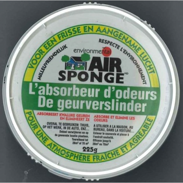 Air Sponge geurverslinder - absorbe les odeurs 225 g