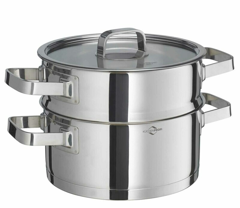 Kookpot + stoominzet 3 L Küchenprofi san remo