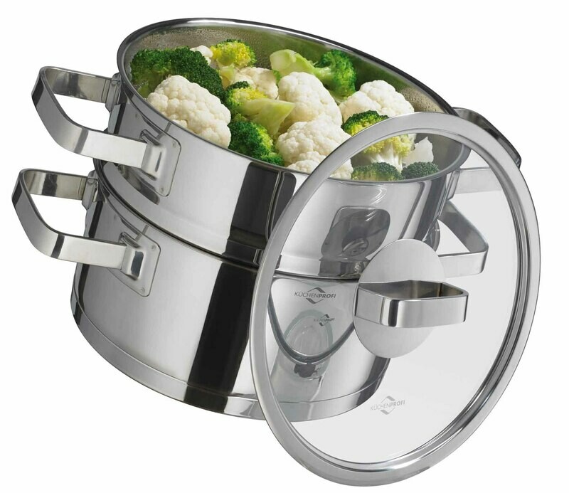 Kookpot + stoominzet 3 L Küchenprofi san remo