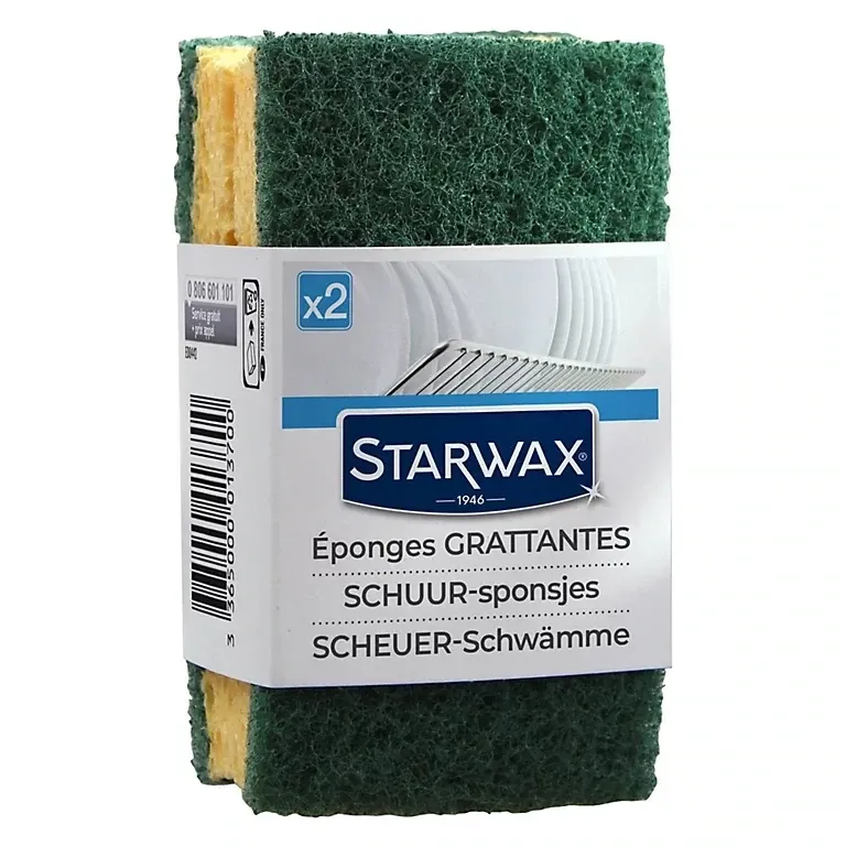 Starwax éponges grattantes x2