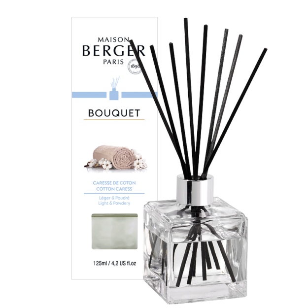 Lampe Berger diffuseur cube Caresse de Coton 125 ml