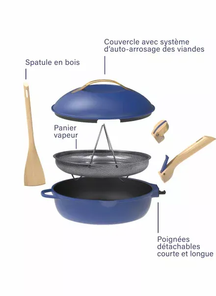 cookut Fabulous pan 28 cm saphir