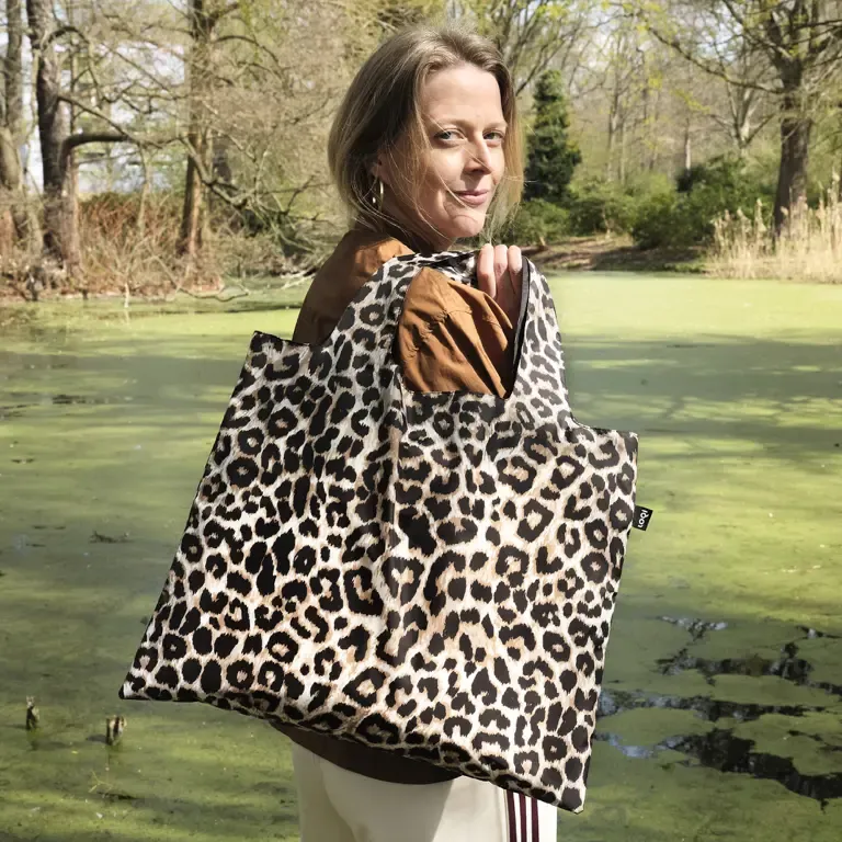 sac pliable loqi leopard dusk recycled