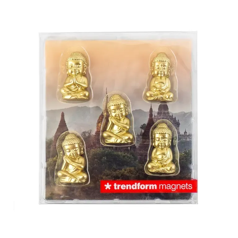 Aimants s/5 Buddha doré Trendform