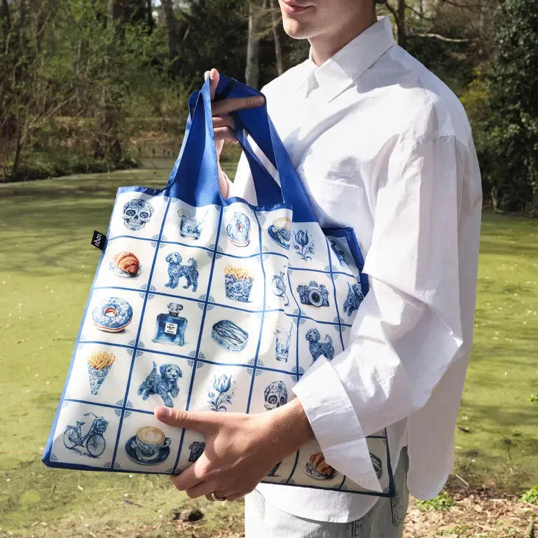 sac pliable loqi delft funky recycled