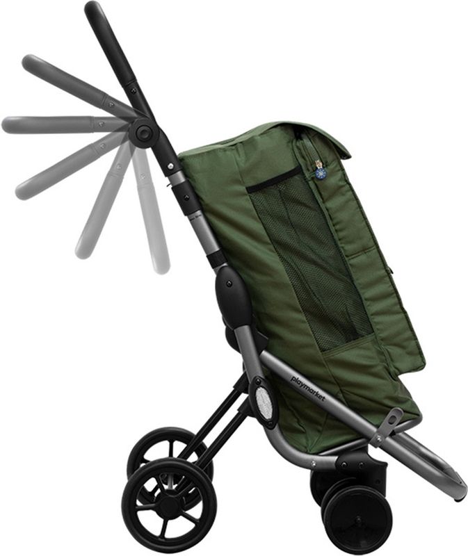 Boodschappenwagen Playmarket Go Up Premium groen