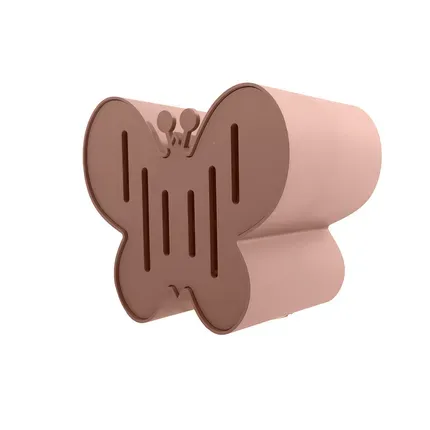 Nichoir à papillons en fibre de bambou, rose