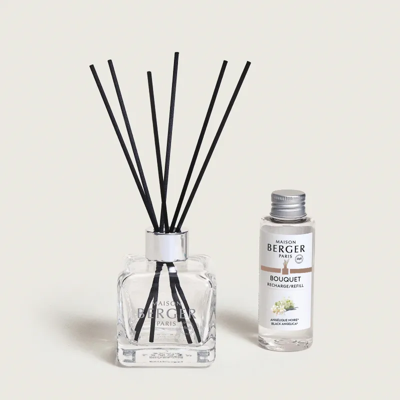 Lampe Berger diffuseur de parfum cube Angélique Noir 100ml