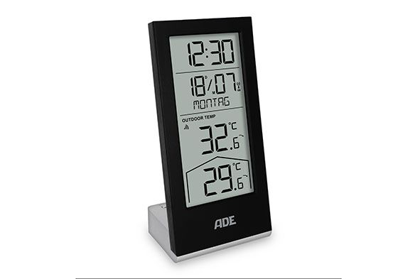Station météo numérique ADE avec capteur sans fil